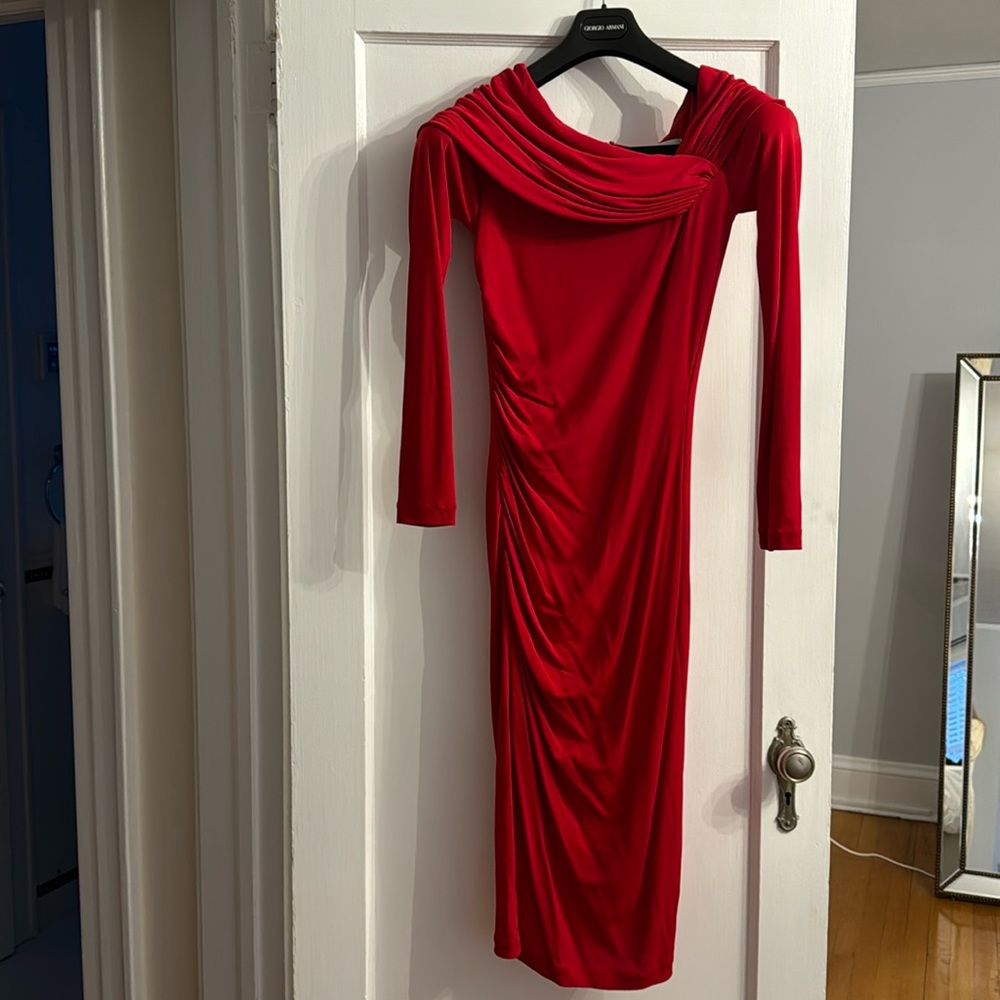 Badgley Mischka Red Dress size 2